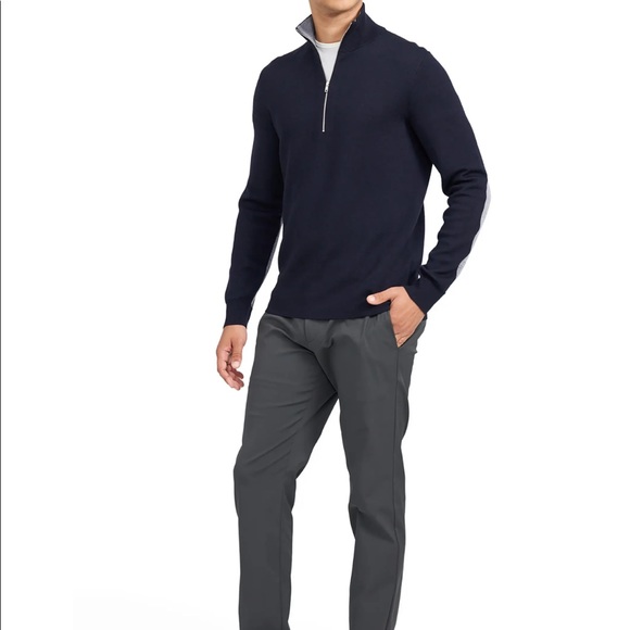 NWT Theory Arnaud Erhart Merino Wool Half Zip Pullover - Small - Picture 9 of 11